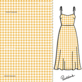Yellow Gingham Digital Printed Material
